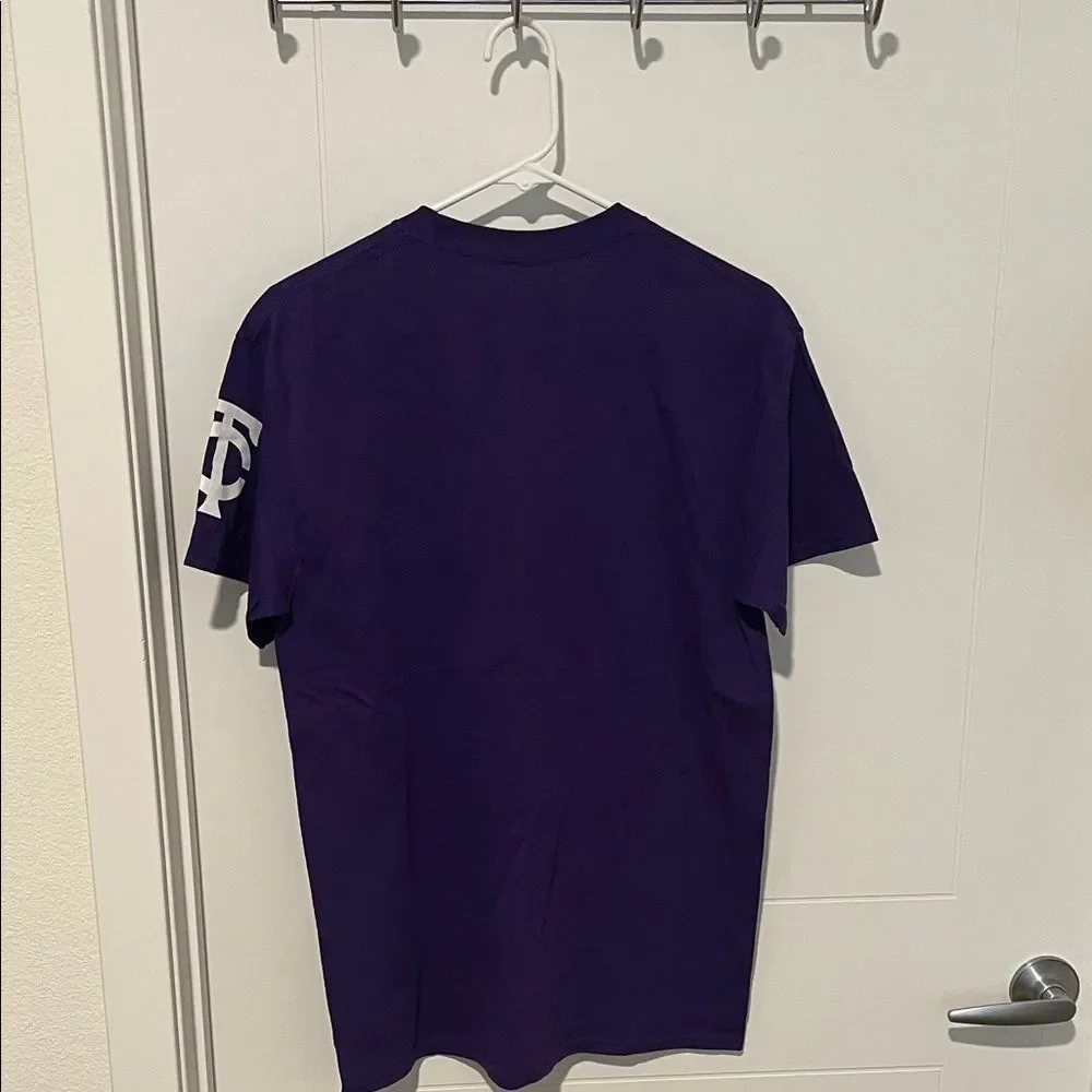 Prince Music Artist Purple White Minnesota Symbol Graphic Pullover T-Shirt - Picture 5 of 7